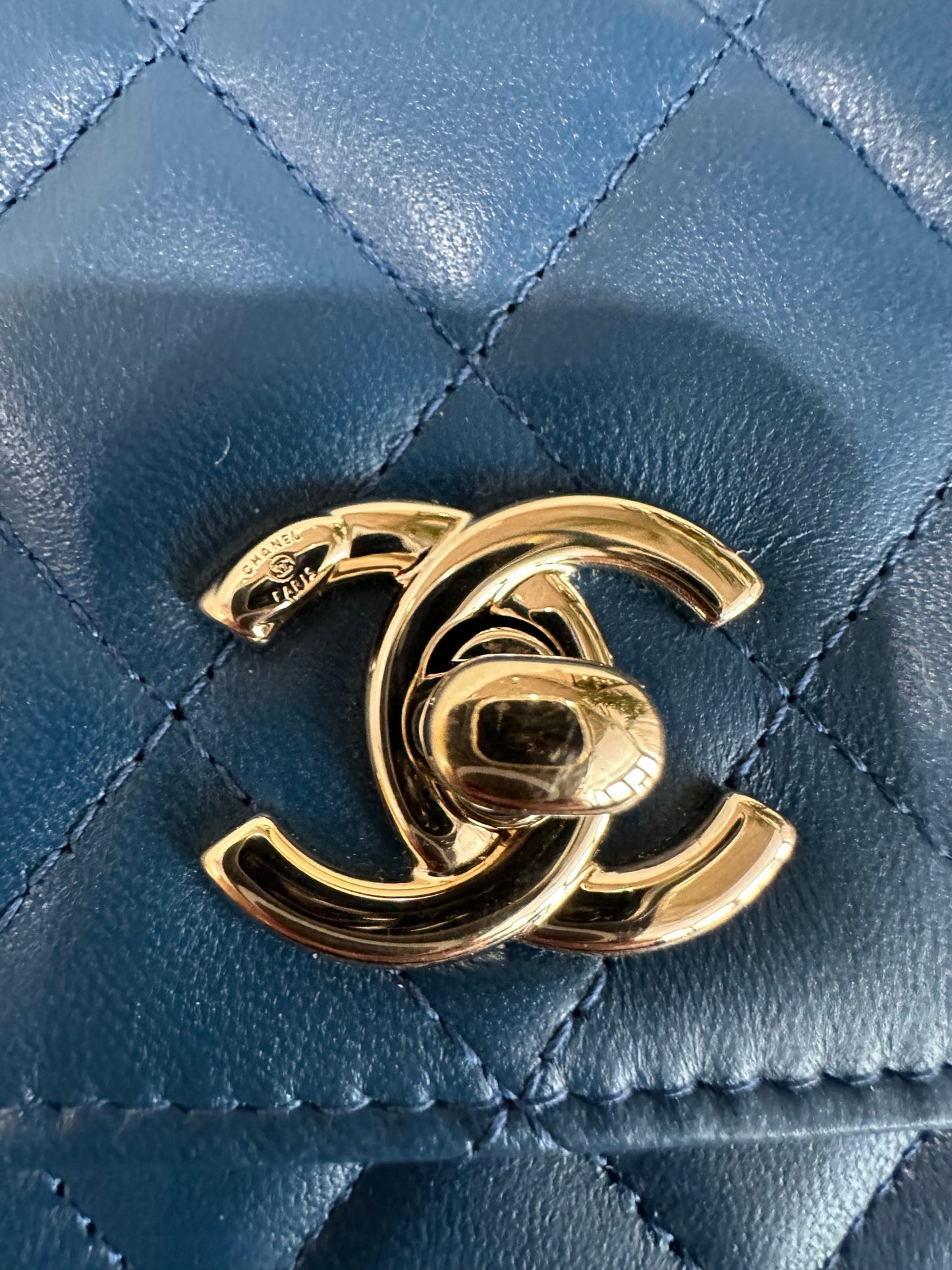 Chanel 2017 Trendy WOC Crossbody blue