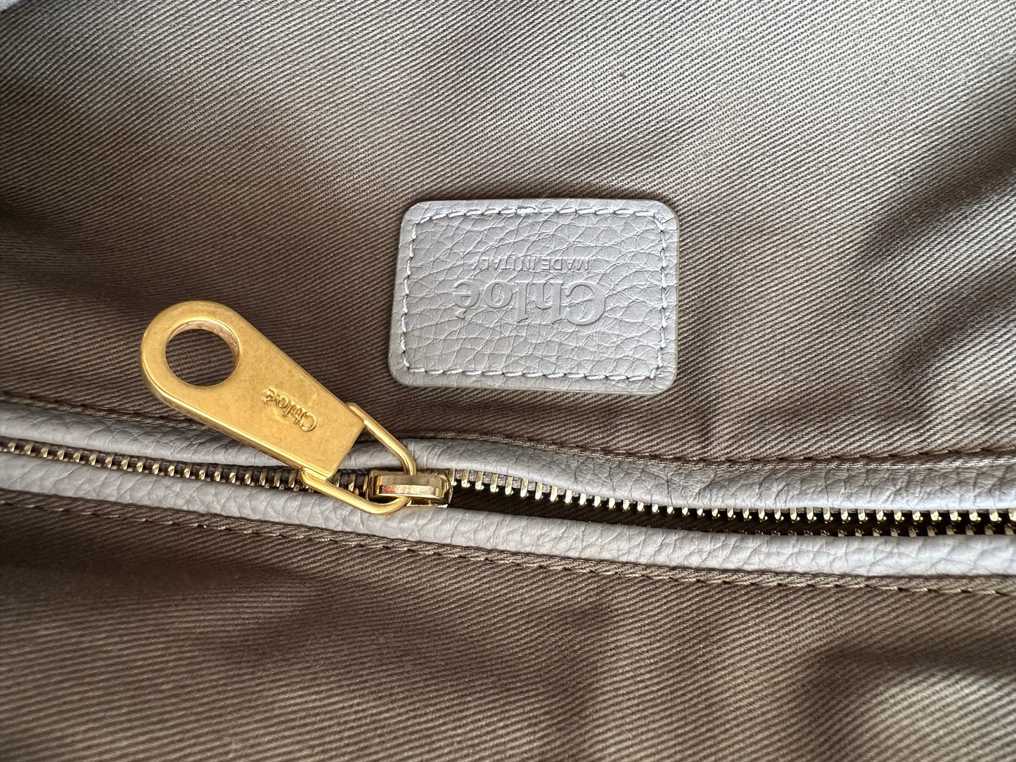 Chloe cashmere grey large Marcie bag like new satchel purse