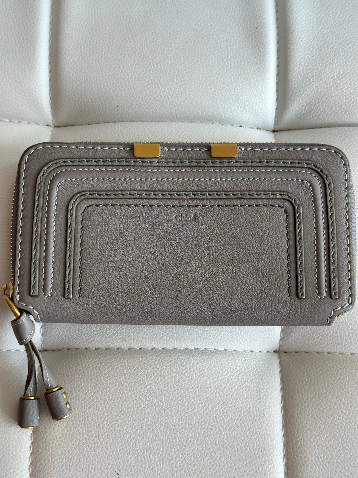 Chloe cashmere grey large Marcie bag like new satchel purse