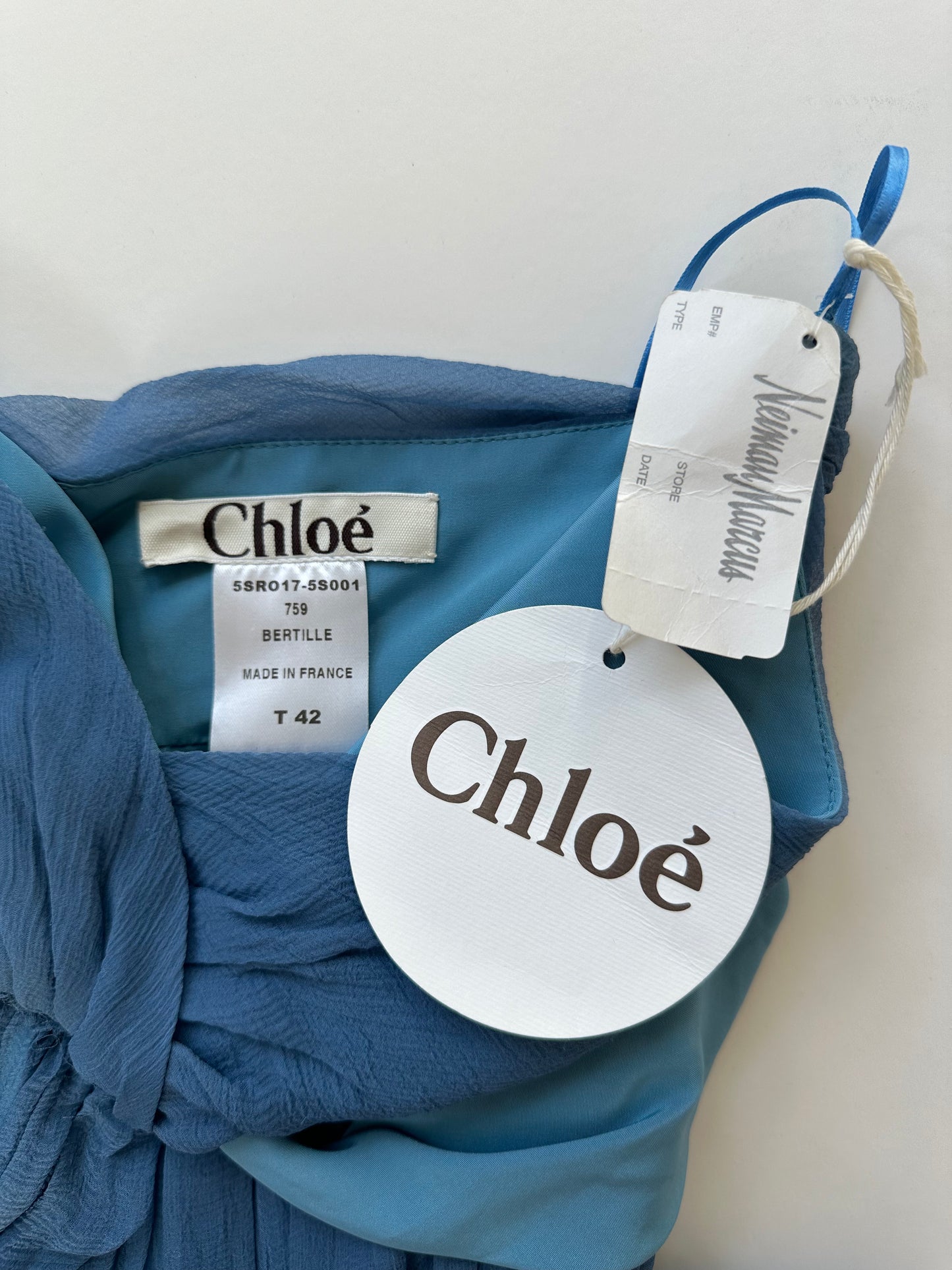 Chloé by Phoebe Philo 2005 Chiffon Bustier Dress Size 42