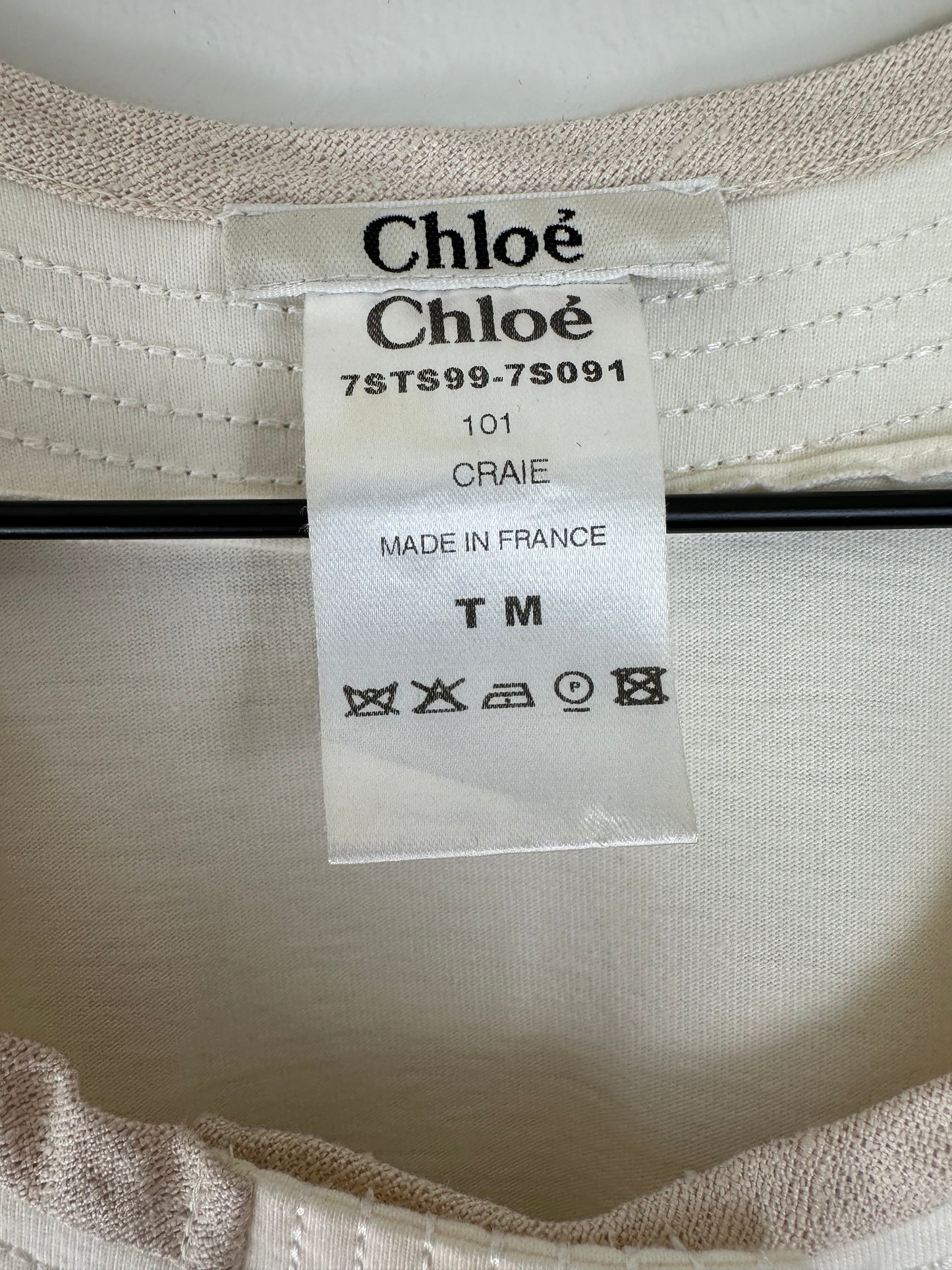 Chloé Cream Summer Cotton and Silk Dress Size Small
