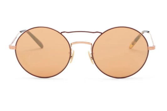 Oliver Peoples Round Mirrored Sunglasses