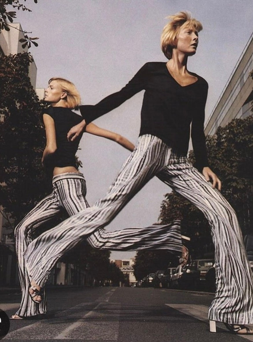 Gucci by Tom Ford spring/summer 2000 Archive Fully-beaded straght stripe pants trousers I 44
