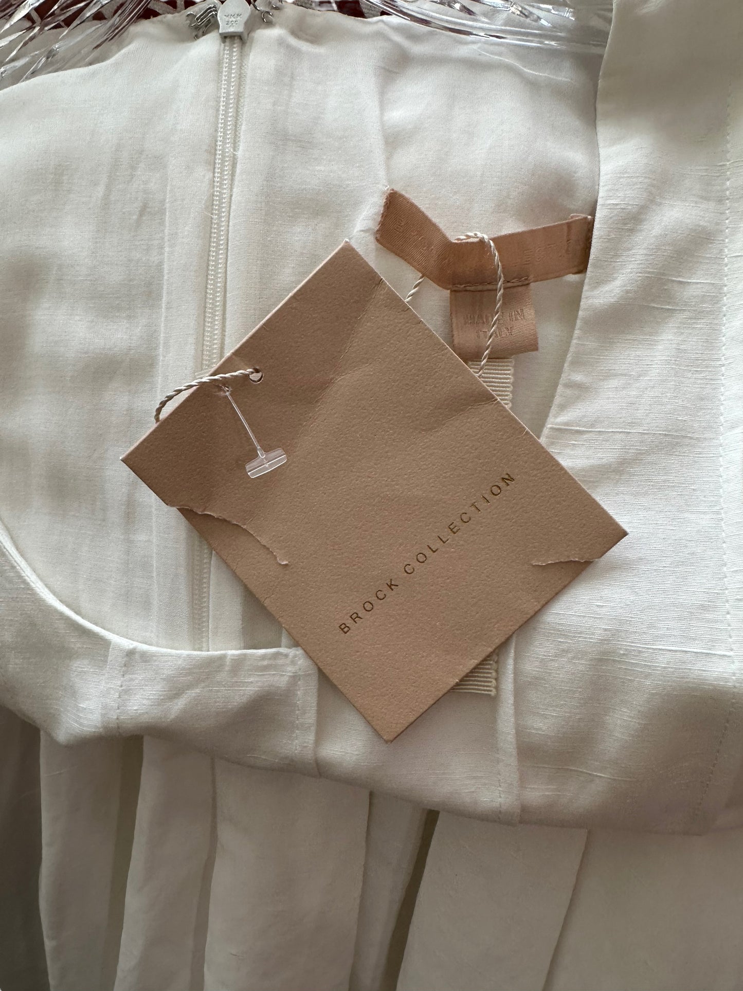 Brock collection off white maxi dress 6 NWT