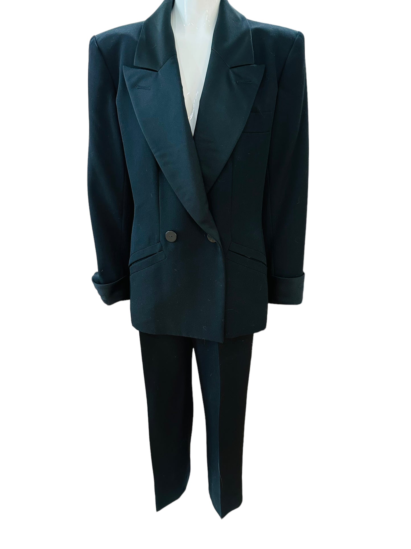 Yves Saint Laurent YSL 1980s 3 piece tuxedo Le smoking suit excellent I 42