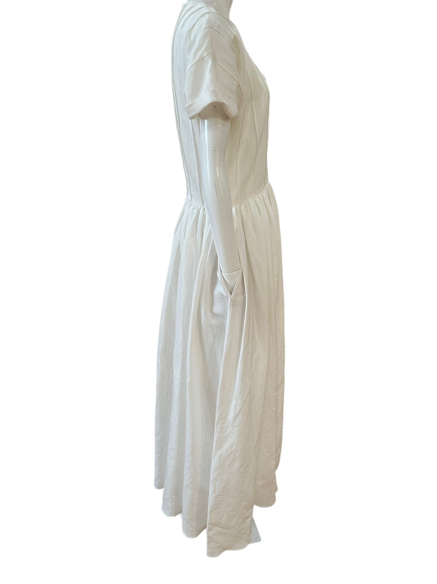 Brock collection off white maxi dress 6 NWT