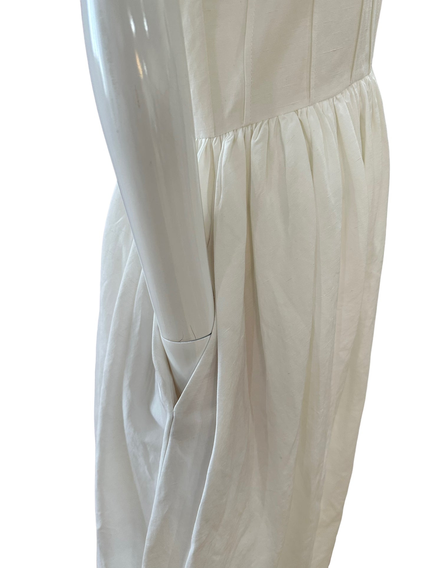 Brock collection off white maxi dress 6 NWT
