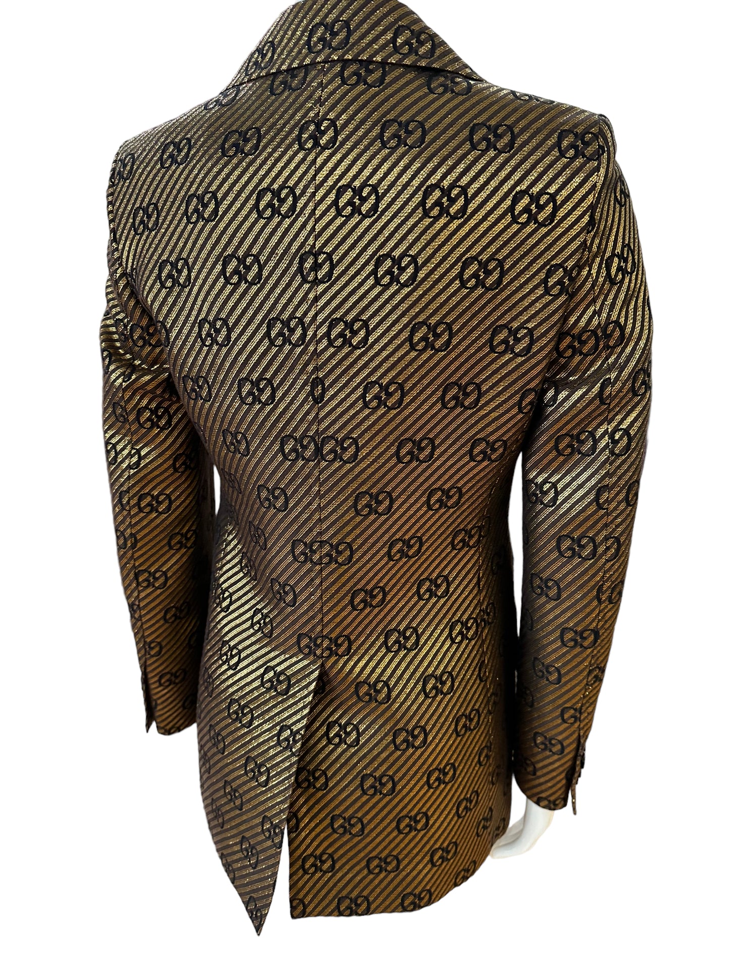 Gucci Gold black Guccissima blazer I36 (US2-4)