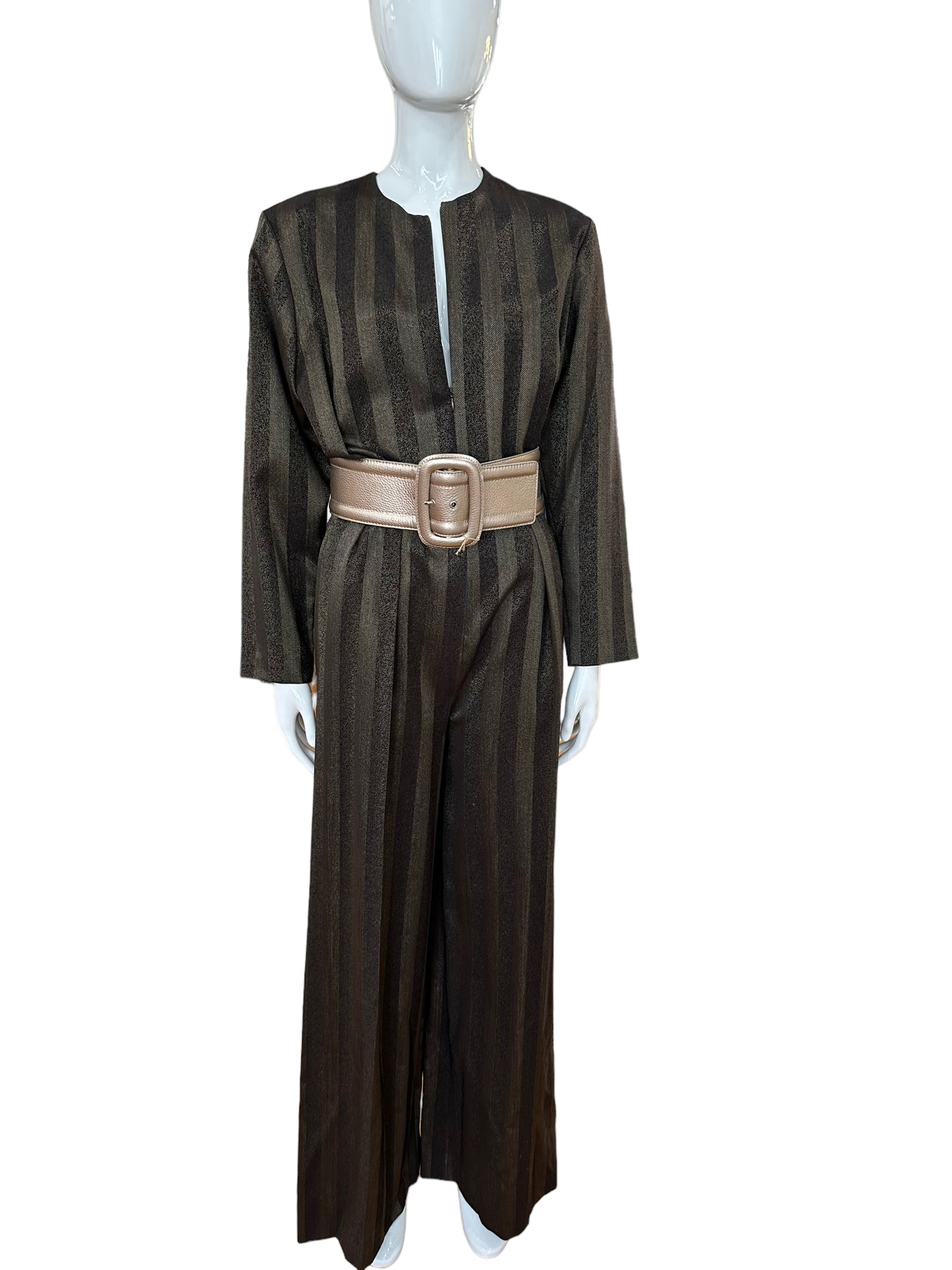 Yves Saint Laurent YSL Encore striped Jumpsuit F 44 (US 12)