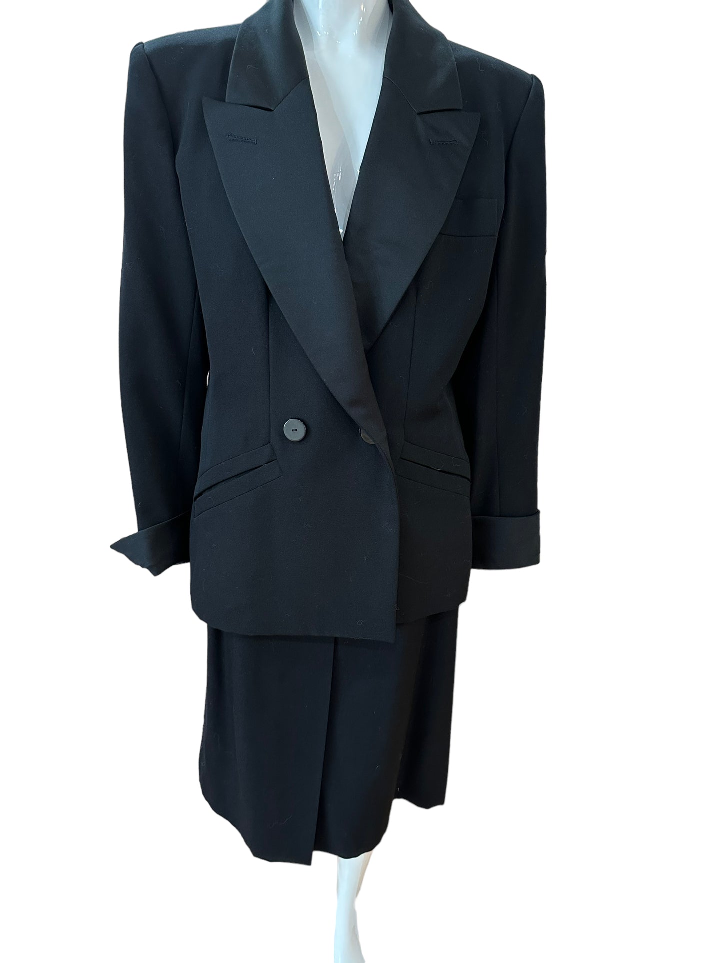 Yves Saint Laurent YSL 1980s 3 piece tuxedo Le smoking suit excellent I 42
