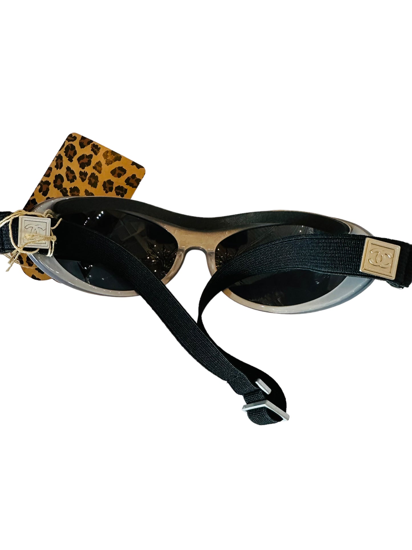 Chanel vintage sportsline sunglasses goggles swim ski raquetball like new with case