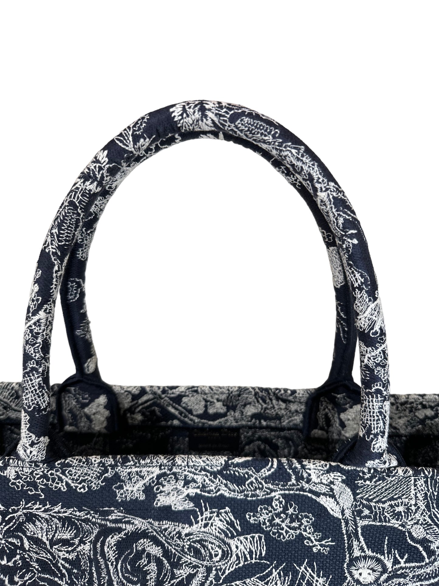 Christian Dior large toile jungle book bag