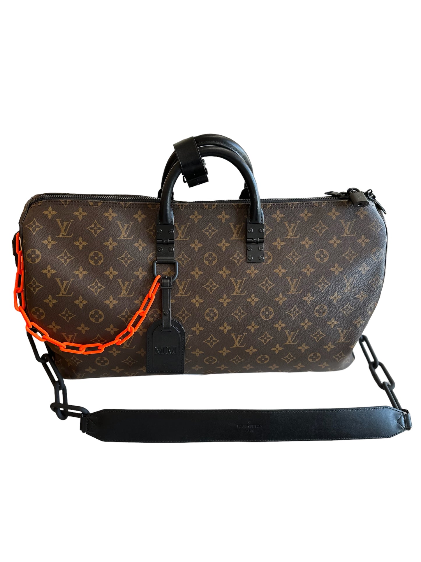 Louis Vuitton monogram virgil Abloh keepall bandouliere 50 excellent