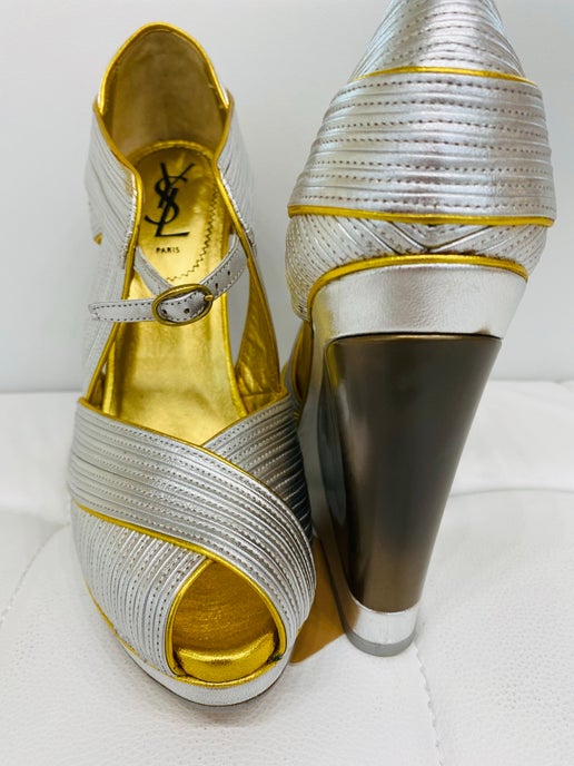 Yves Saint Laurent YSL Maggy 110 wedge 38.5 or 37 New in Box