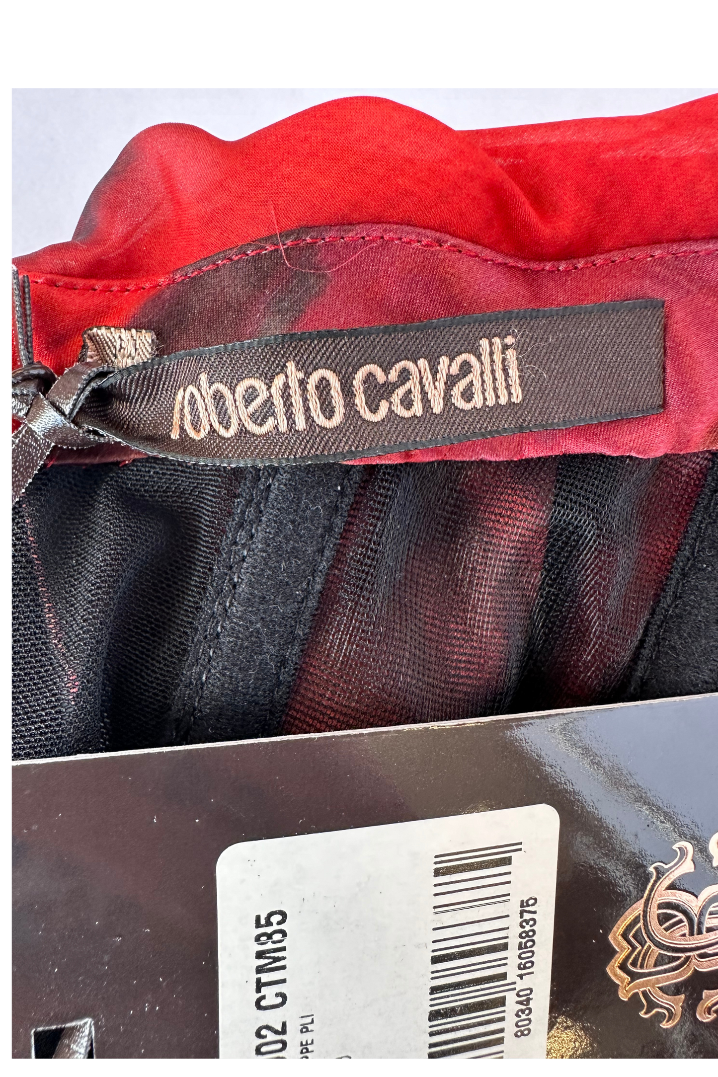 Roberto Cavalli Silk Alice Gown Size IT44