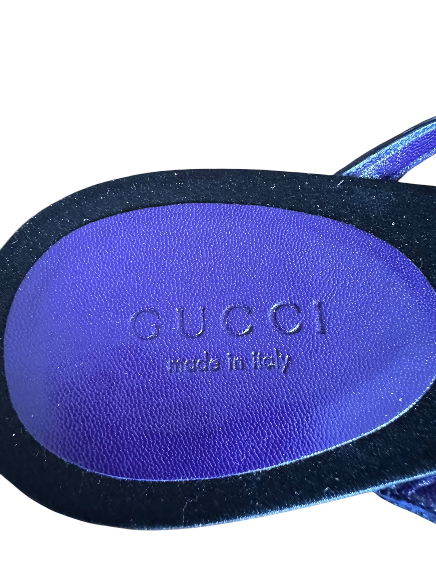 Gucci Tom Ford purple dragon sandal thong flats wide width 37 c NIB