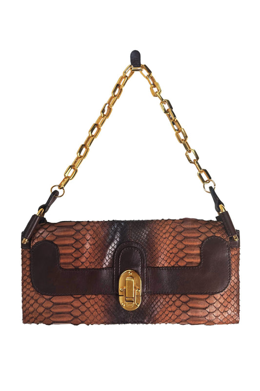 Chloe Snakeskin Shoulder Bag
