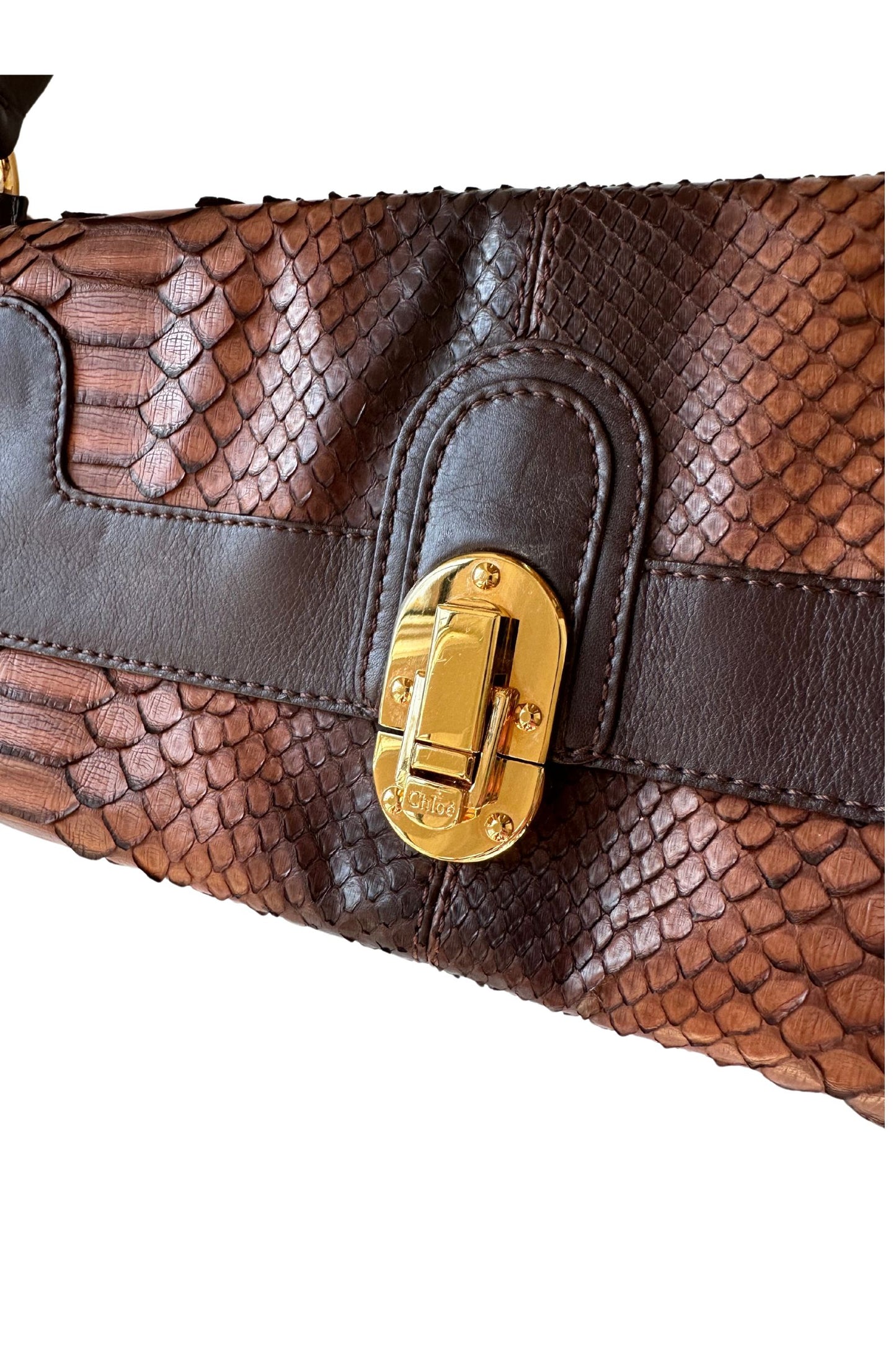 Chloe Snakeskin Shoulder Bag