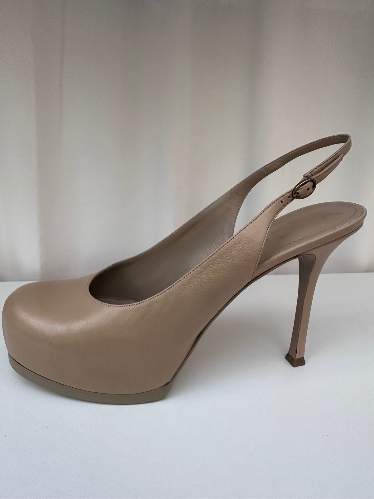Yves Saint Laurent Tribtoo slingback lower heel 41.5 NIB
