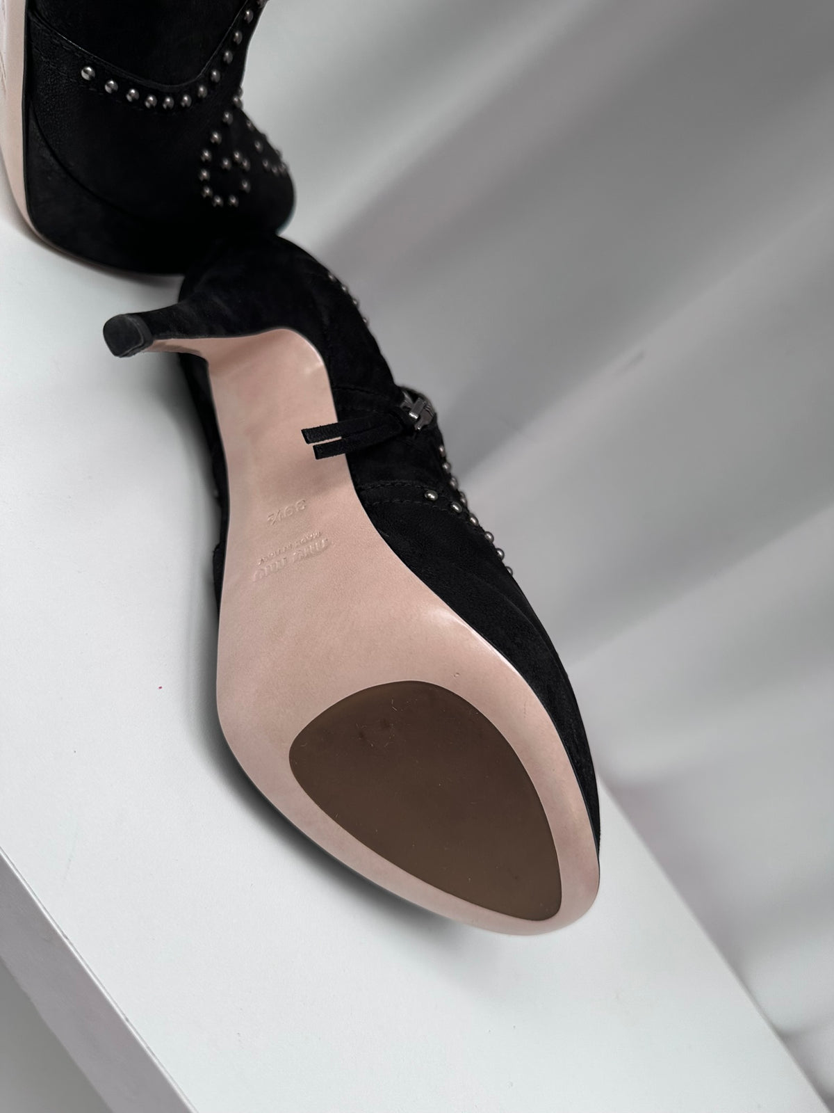 Miu Miu vintage studded booties platform 39 1/2 NIB