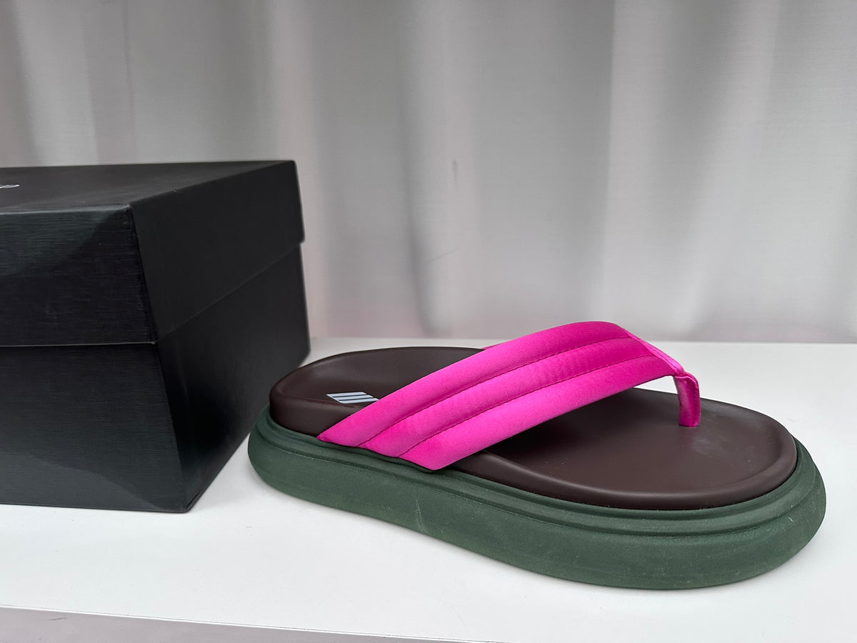 The Attico alton flat sandals pink 37.5 NIB