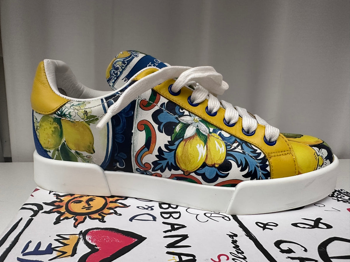 Dolce & Gabbana Majorca mallorca sneaker lemons 37 1/2 box