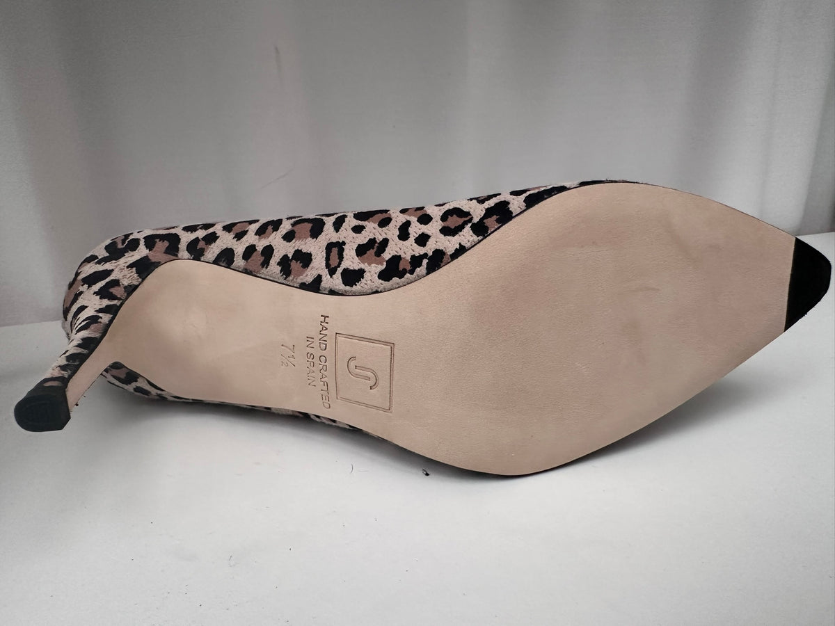 Julieta leopard print pumps shoes ortho comfortable heel 7 1/2 NIB