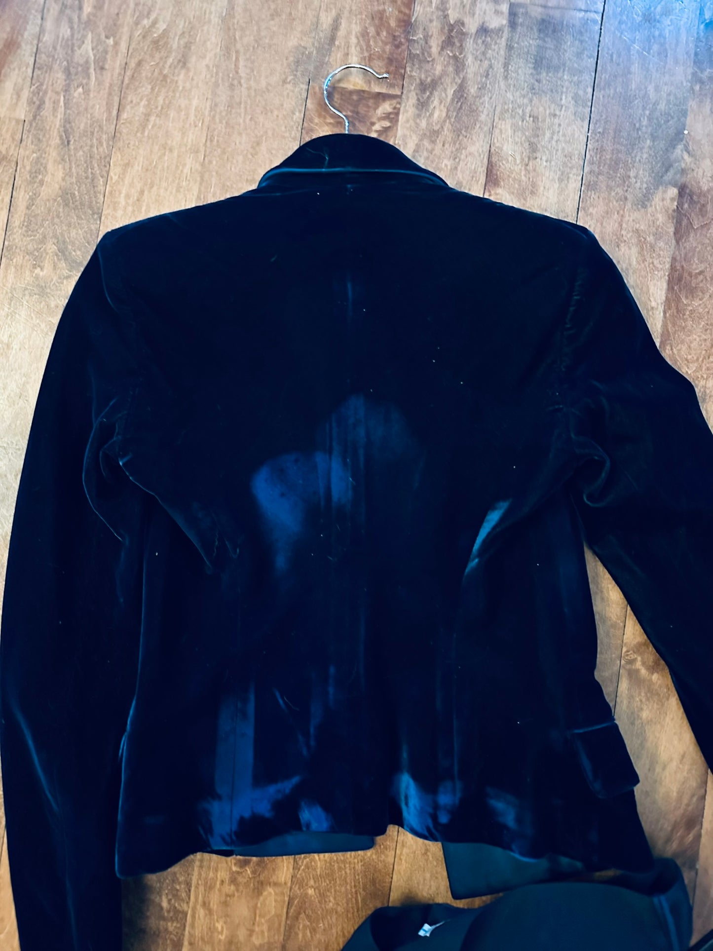 Yves Saint Laurent 2002 blue velvet runway suit Tom Ford F 36