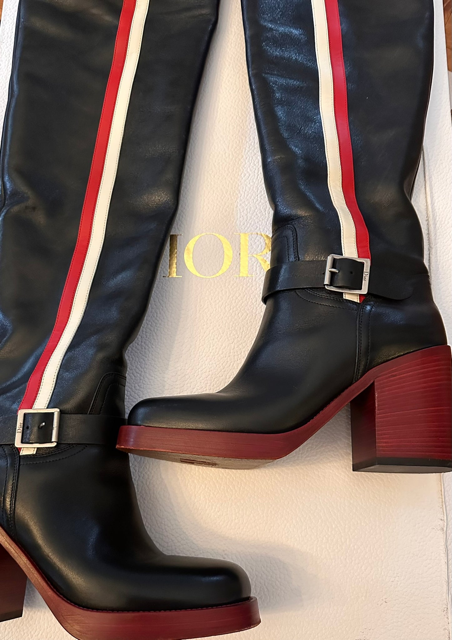 Christian Dior Diorider OTK boots moto 38.5 in box