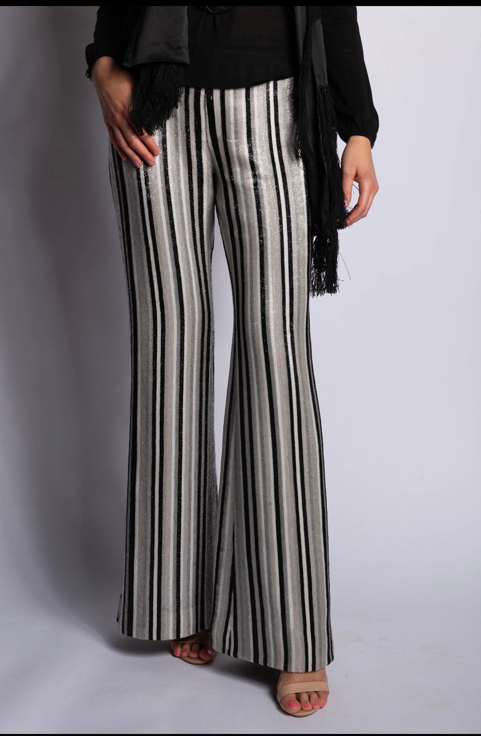Gucci by Tom Ford spring/summer 2000 Archive Fully-beaded straght stripe pants trousers I 44