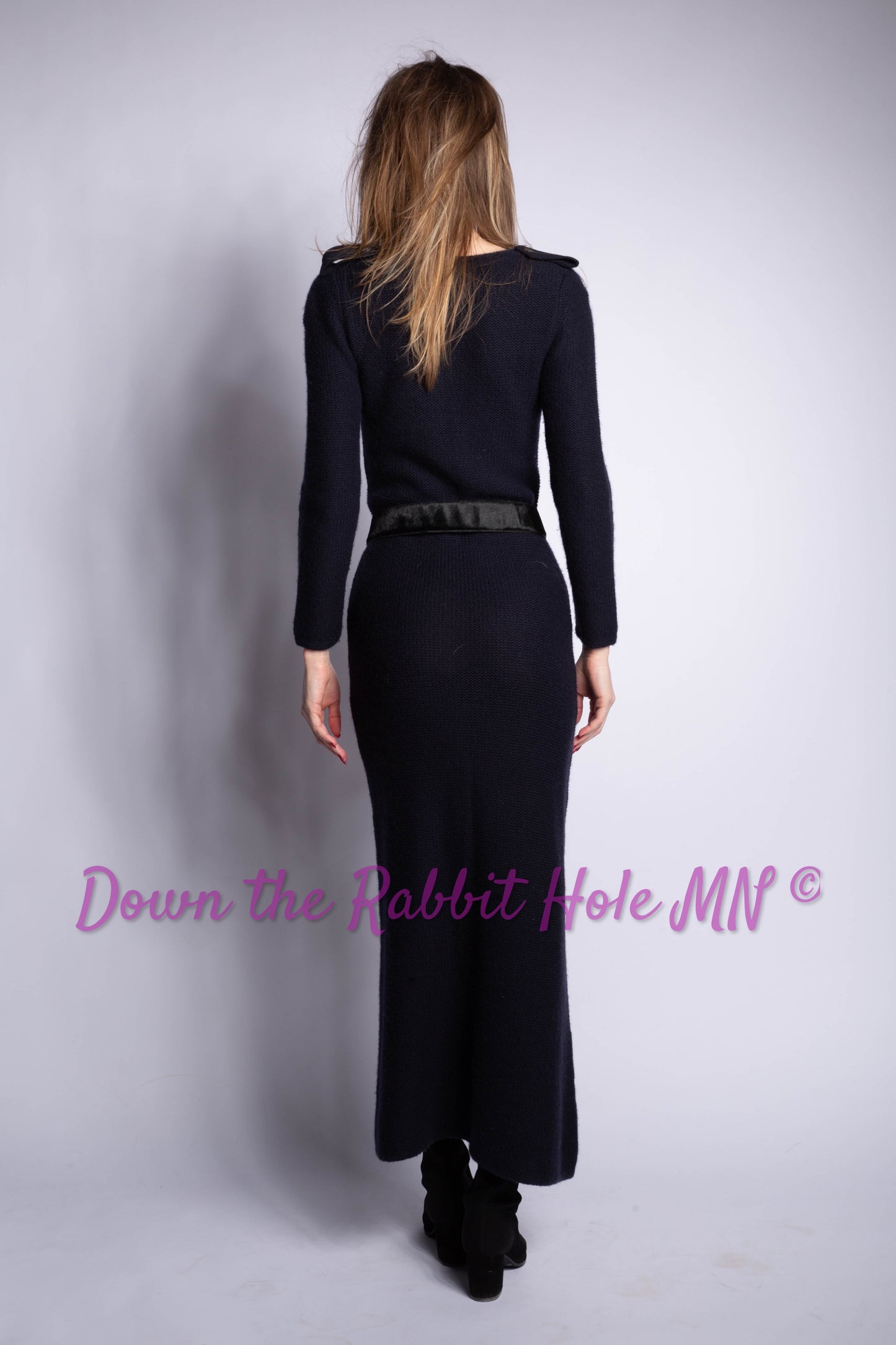 Gucci Tom Ford 1996 cashmere plunge epaulet maxi dress size L fits many