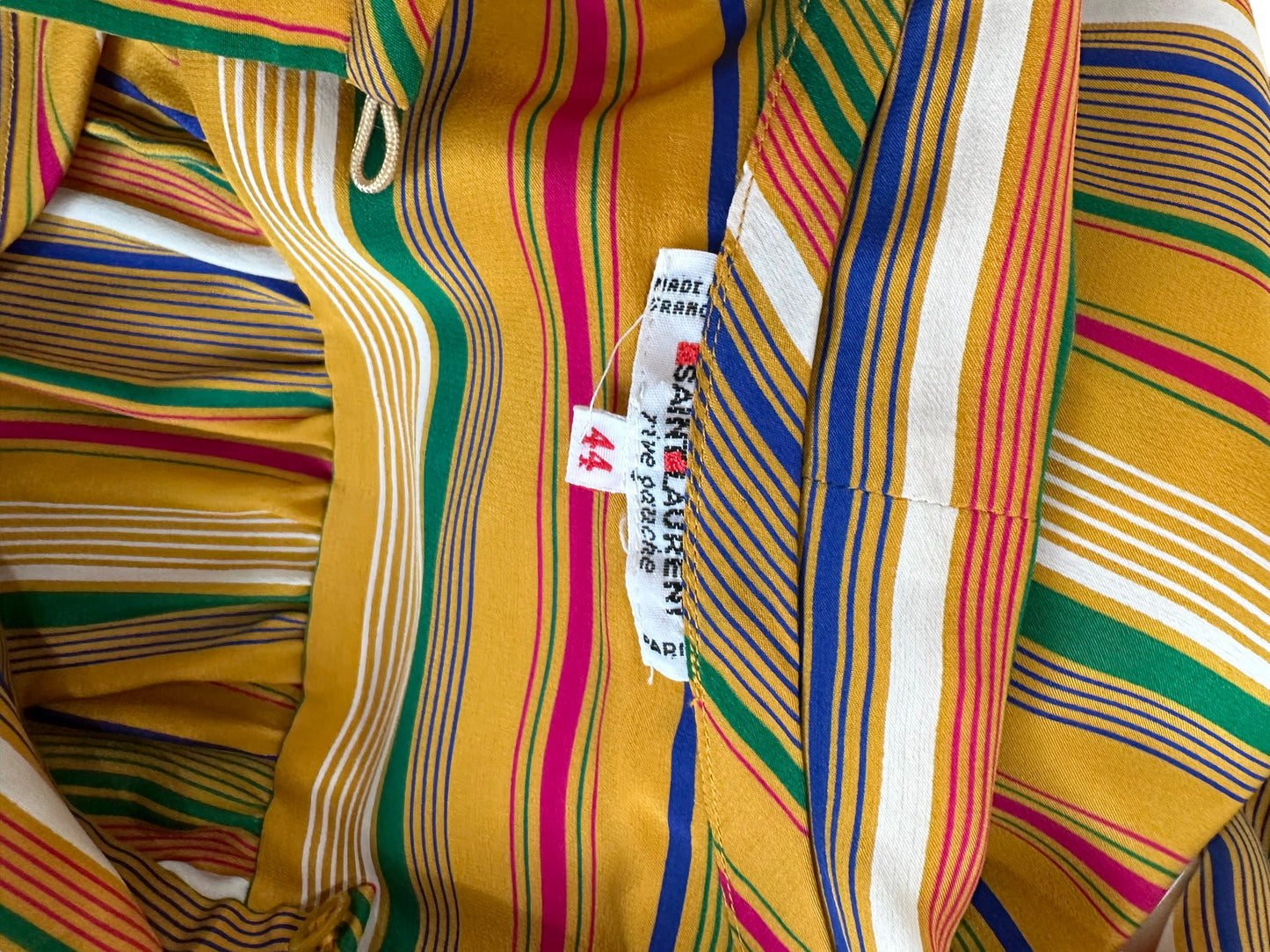 Yves Saint Laurent YSL vintage striped blouse F 44 (10)