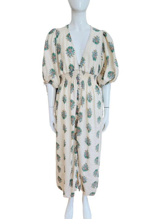Zimmermann ivory floral dress size Australian 2