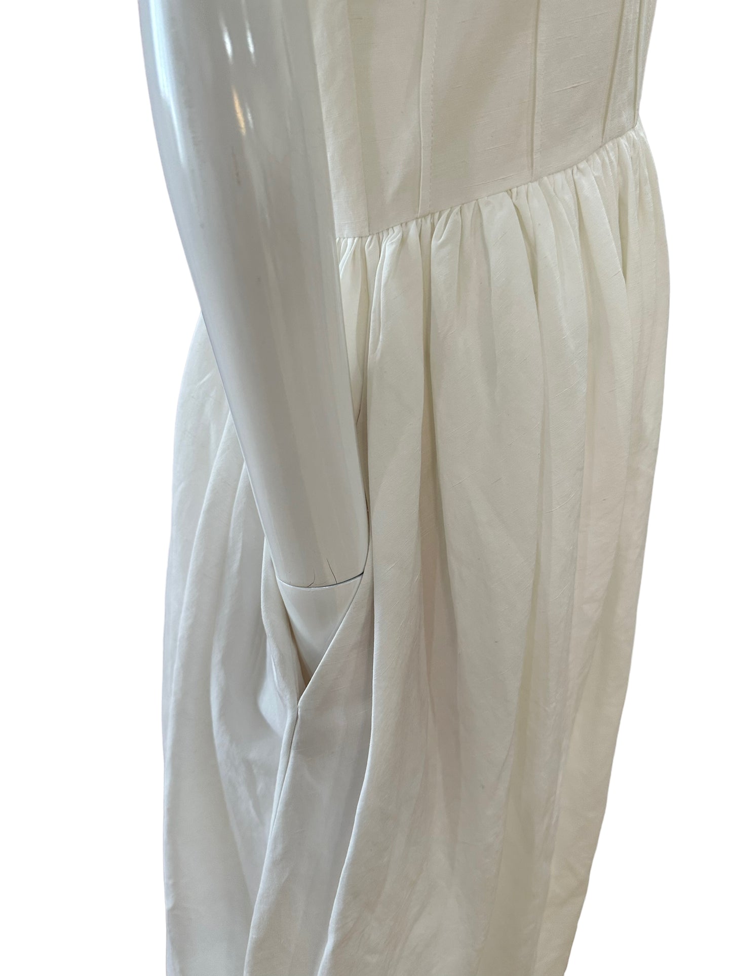 Brock collection off white maxi dress  6 NWT