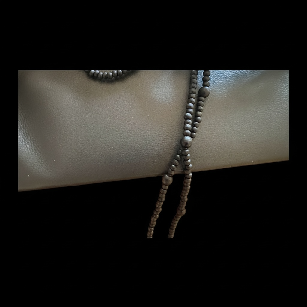 GUCCI TOM FORD EBONY BLACK CROSS NECKLACE IN BOX