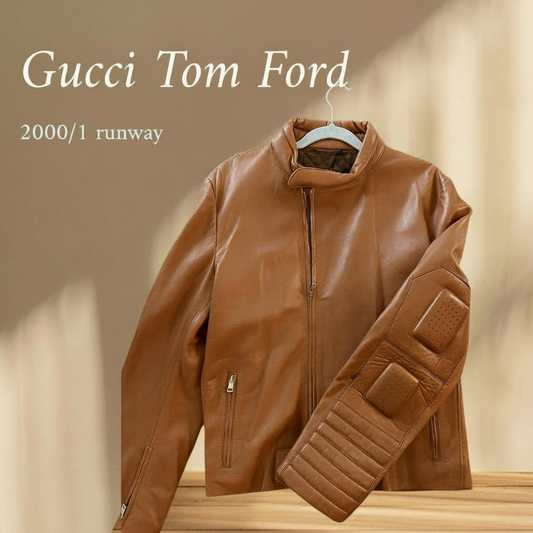 Gucci by Tom Ford runway leather jacket 2000/1 NWT