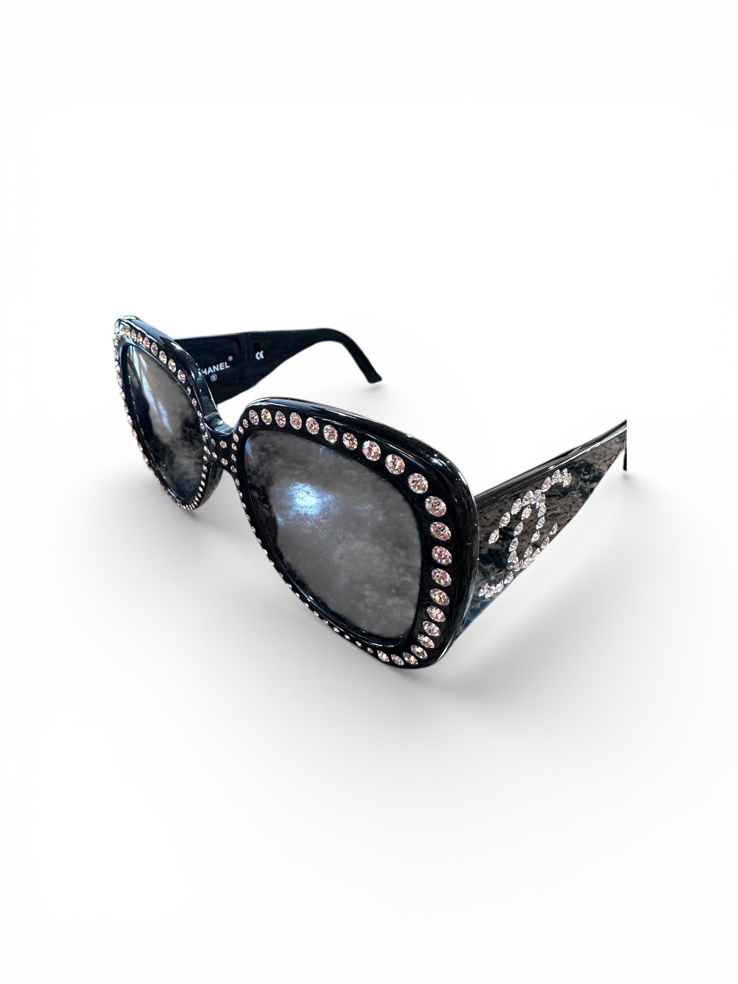 Chanel runway 1994 - 5 rhinestone sunglasses like new in box