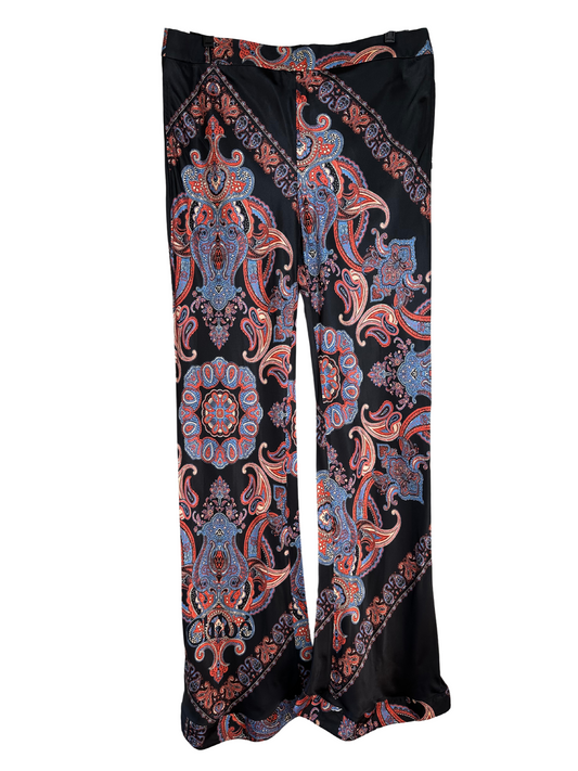 Chloe 2019 paisley print silky pants flare Size 36