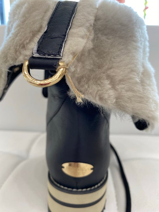 Jimmy Choo dalton shearling boots booties 37 1/2 New in Box