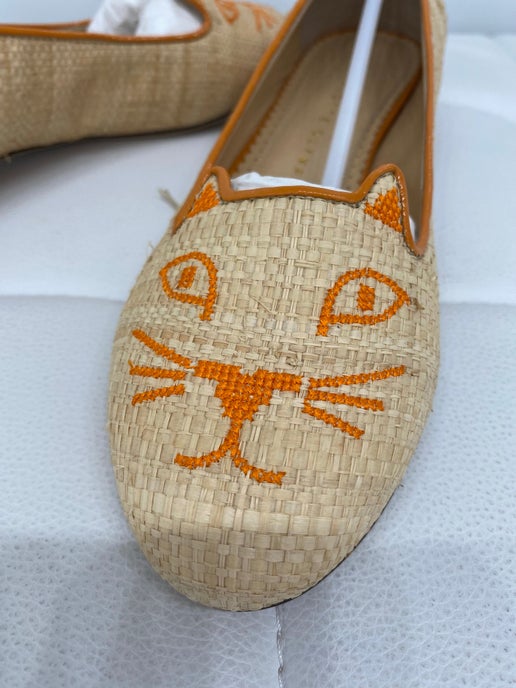 Charlotte Olympia kitty cat flat slipper style shoes 36