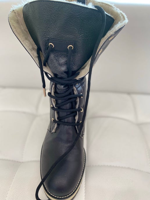 Jimmy Choo dalton shearling boots booties 37 1/2 New in Box