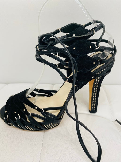 Christian Dior studded strappy sandals 39.5 NIB